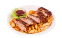 BBQ rebrca na žaru
