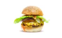 Dvojni goveji cheese burger, pomfri (1,2,3,9)