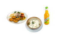 Dnevni vegetarijanski krožnik, pijača