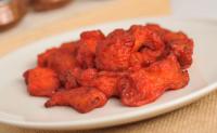 Pepper prawns  + meta in mango chutney