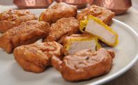 Chicken pakora + meta in mango chutney