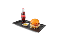 Goveji burger 1 + Coca-Cola