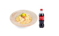 Rezanci Carbonara + Coca-Cola