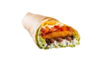 Crispy chicken burrito